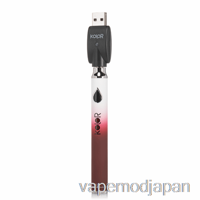 Vape Mod リーフ Buddi Kolor ツイスト スリム 650mah バッテリー レッドワイン
